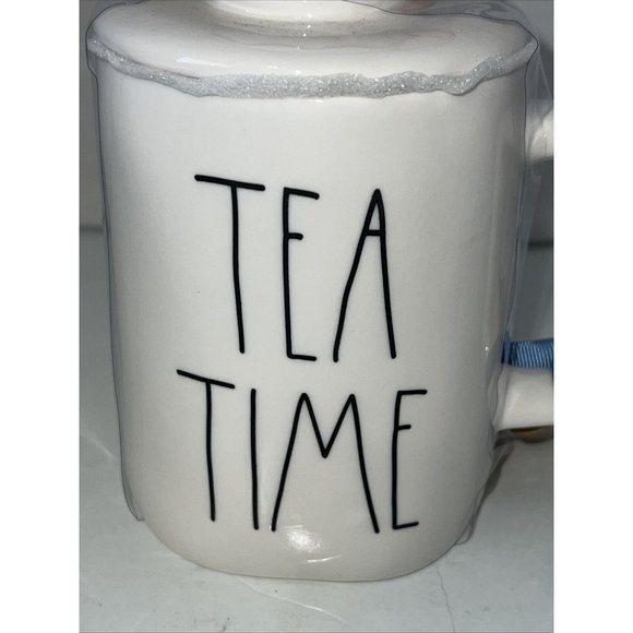 RAE DUNN Disney Alice In Wonderland "MAD TEA PARTY" Double Sided Mug Topper. NEW - Picture 6 of 16